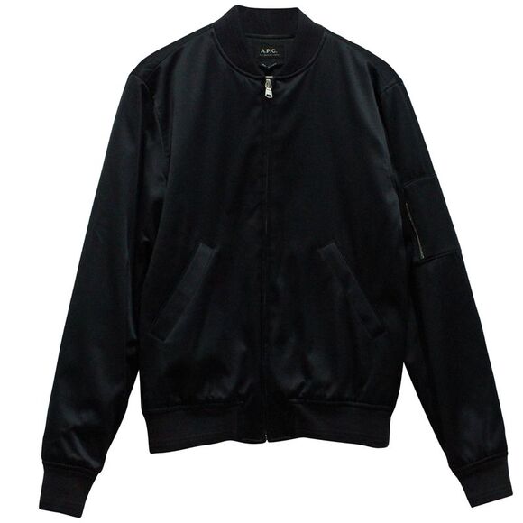 A.P.C. Other - A.P.C MA-1 Bomber Jacket in Navy Blue Cotton